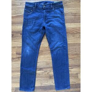 Diesel Krayver Jeans Mens (Check Measurements) Regular Slim Carrot Blue Size 31